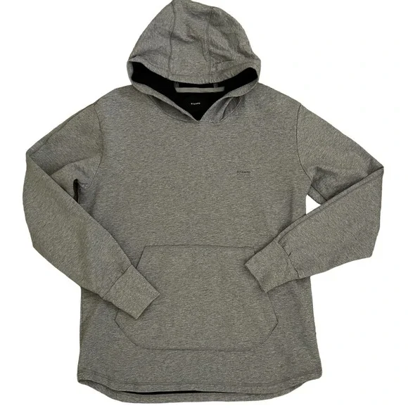 Stampd Women's Unisex Gray Pullover Hoodie with Scoop Hem & Thumb Holes - Large - Picture 1 of 15